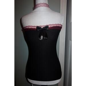 Custom Black & Red Vampire Tube Top- DM SIZE AFTER PURCHASE